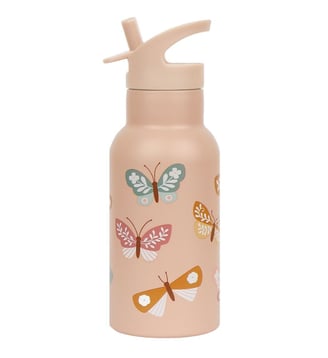 Gourde isotherme Papillons - A Little Lovely Company - Rose