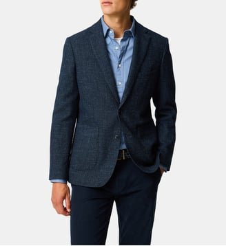 Veste de costume ajustée en laine Archbold - Rodd & Gunn - Marine