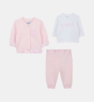 Ensemble pantalons, cardigans et t-shirts - BOSS Kidswear - Rose