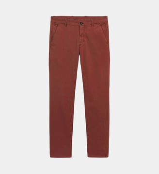 Pantalon chino 702 coupe droite - Serge Blanco - Rouille