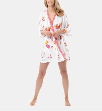 Kimono en viscose ROBINSON 260 - Lingerie Le Chat - Multicolore