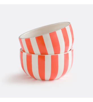 Lot de 2 bols en céramique - La Redoute Interieurs - Corail