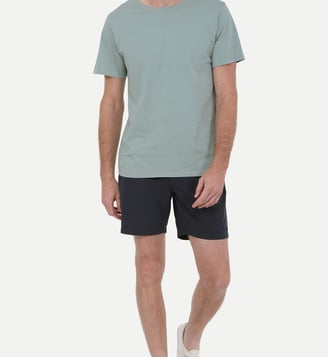 Short en coton et lin - Gili's - Navy