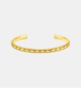 Fin Bracelet rigide doré écailles de crocodile - Thomas Sabo - Or