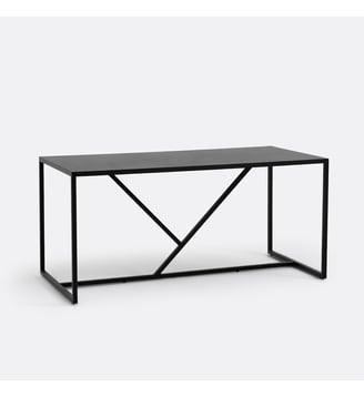 Table de jardin rectangulaire aluminium - La Redoute Interieurs - Noir