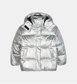 Veste en duveton à capuche argentée - Karl Lagerfeld Kids - Silver