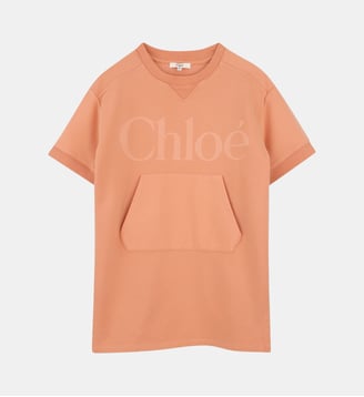 Robe à manches courtes - Chloe Kids - Peach