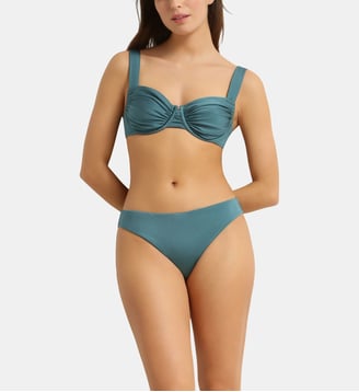 Haut de maillot de bain balconnet avec armatures Glossy - Dim - Vert océan
