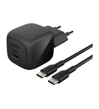 Chargeur 45W USB charge rapide & cable 1M Noir - Belkin - Noir