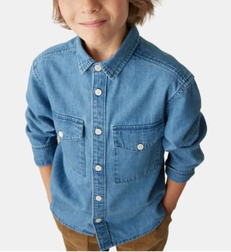 Chemise oxford - Collection fêtes et mariage - Cyrillus - Bleu clair uni