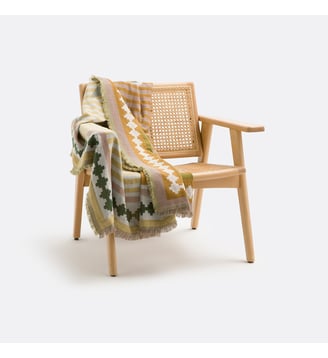 Plaid jacquard frangé - La Redoute Interieurs - Multicolore