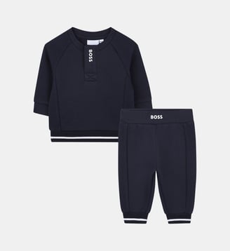 Ensemble jogger et sweat - BOSS Kidswear - Bleu cargo
