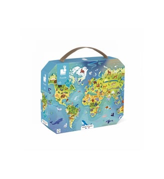PUZZLE MONDE - 100 PCS - Janod - Multicolore