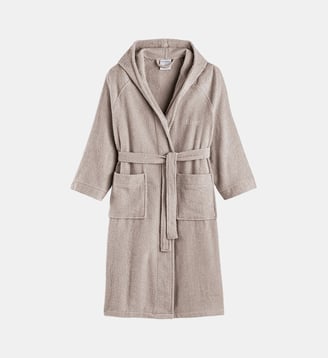Peignoir capuche personnalisé 350 g/m2 - La Redoute Interieurs - Beige ficelle