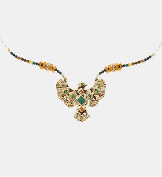 Collier sautoir avec cabochon central MARIACHI - Hipanema - Doré