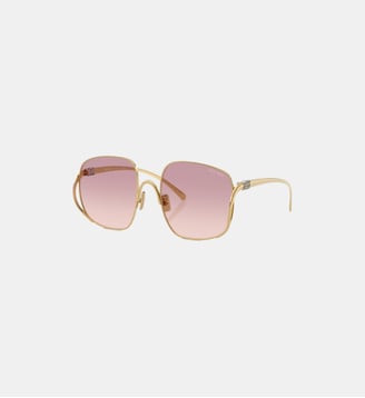 Lunettes de soleil Carré MU A57S - Miu Miu - Or