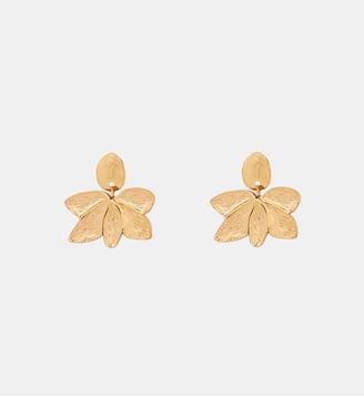 Boucles d'oreilles feuilles acier inoxydable - Balaboosté - Doré