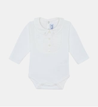 Body -  coton col pointu plis religieux - Tartine Et Chocolat - Écru
