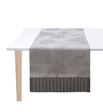 Chemin de table Souveraine - Le Jacquard Francais - Argent