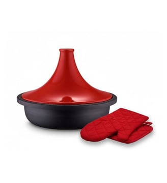 Tajine 32cm ceramique avec gants Essentiel B
