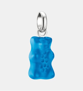 Pendentif Charm Ours d'Or en bleu Connect - Thomas Sabo - Argent