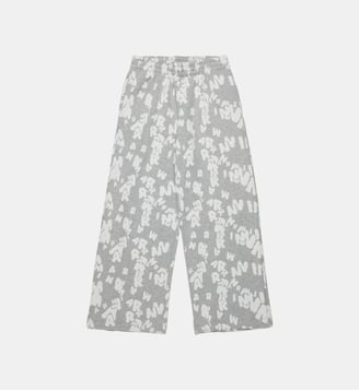 Pantalon en molleton à logo intégral - Marni - Inox gris mélangé