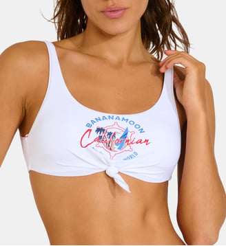 Haut de maillot brassière Nouo - Banana Moon - Blanc