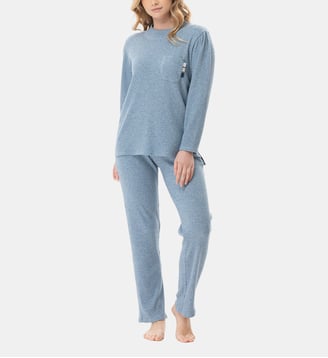 Ensemble homewear en maille tricot lurex CLUB 122 Lingerie Le Chat