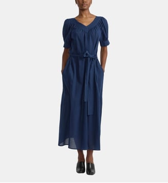 robe en coton léger bleu marine - Agnès b. - Bleu breton