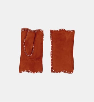 Mitaines AlixMIT Femme Cuir Double Face - Agnelle - Rouge
