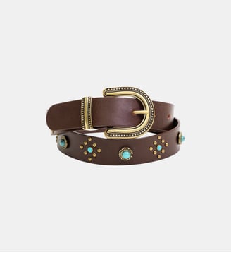 Ceinture uni AZUL - La Petite Etoile - Marron