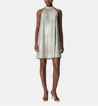 Robe habillée ample à nouer dos - Ikks - Champagne