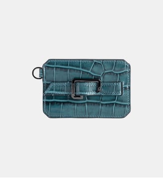 Porte-Cartes Le Cecilia Pass Embossé - Zadig&Voltaire - Vert abyss