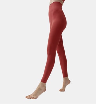 Legging de sport Long Seamless NAISHA - Born Living Yoga - Rouge