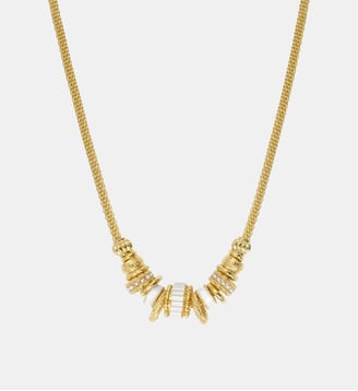 Collier   doré à l'or fin - Alicudi - Satellite - Blanc