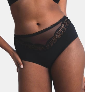 Culotte haute Envie noire - Maison Lejaby - Noir