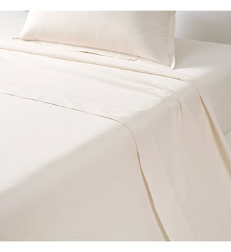 Drap plat en percale de coton Desforges