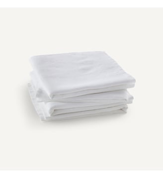 Lot de 4 serviettes de table en lin lavé - AM.PM - Blanc
