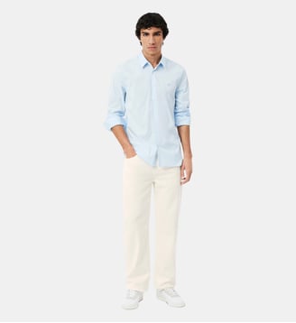 Jean 5 poches straight fit - Lacoste - Blanc