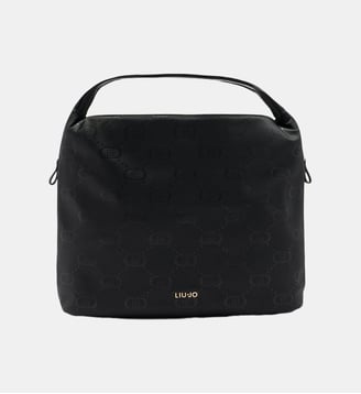 Sac hobo grand format en nylon - Liu Jo - Noir