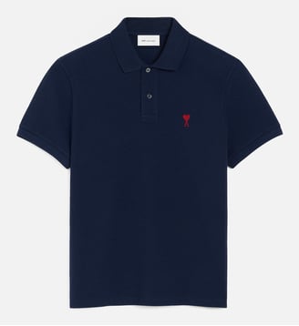 Polo Ami de Coeur unisexe - AMI Paris - Bleu nuit