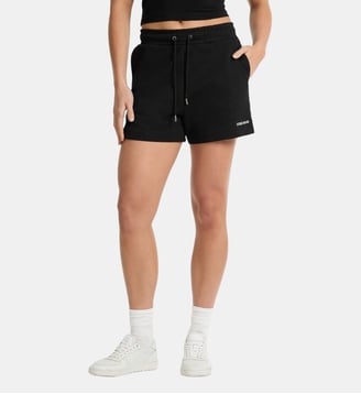Short droit en coton  - Guess Jeans - Noir