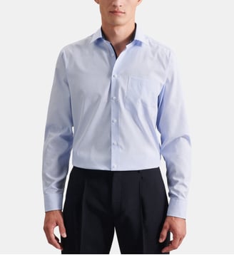 Chemise d'affaires 1/1 Regular Col Kent - Seidensticker - Bleu
