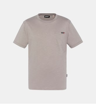 T-shirt effet flammé - Schott - Ciment