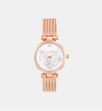 Montre Flore Blanc XC2829RW\35 - Louis Pion - Doré rosé