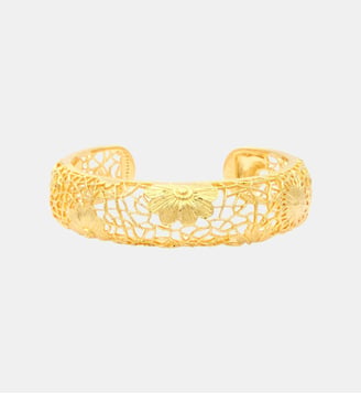 Bracelet manchette   doré à l'or fin - Serenata - Satellite - Doré