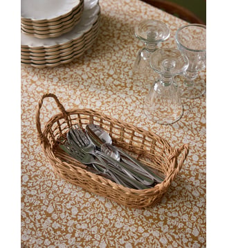 Panier de table en rotin - Taille M - Cyrillus - Beige clair