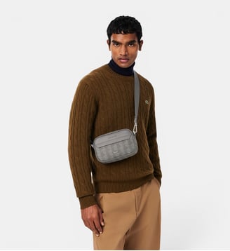 Petite sacoche The Blend - Lacoste - Gris et mono noir