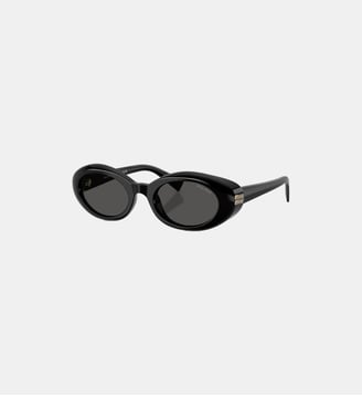 Lunettes de soleil Ovale MU B09S - Miu Miu - Noir