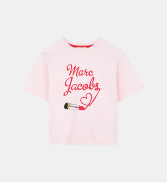 T-shirt à manches courtes - Marc Jacobs Kids - Rosée